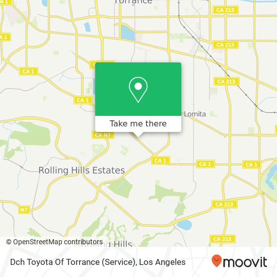 Mapa de Dch Toyota Of Torrance (Service)