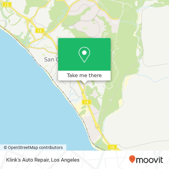 Klink's Auto Repair map