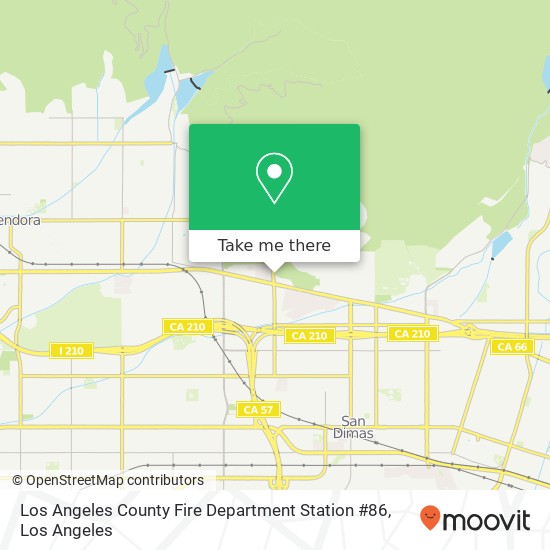 Los Angeles County Fire Department Station #86 map