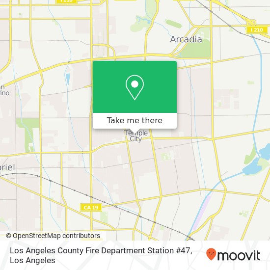 Los Angeles County Fire Department Station #47 map