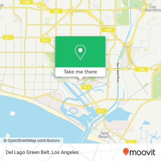 Del Lago Green Belt map