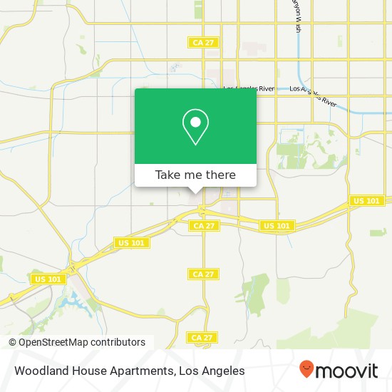 Woodland House Apartments map