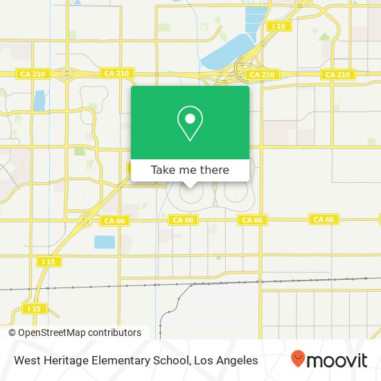 West Heritage Elementary School map