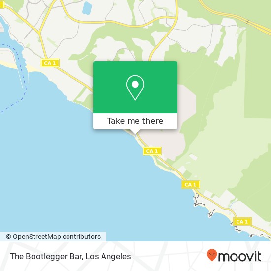 The Bootlegger Bar map