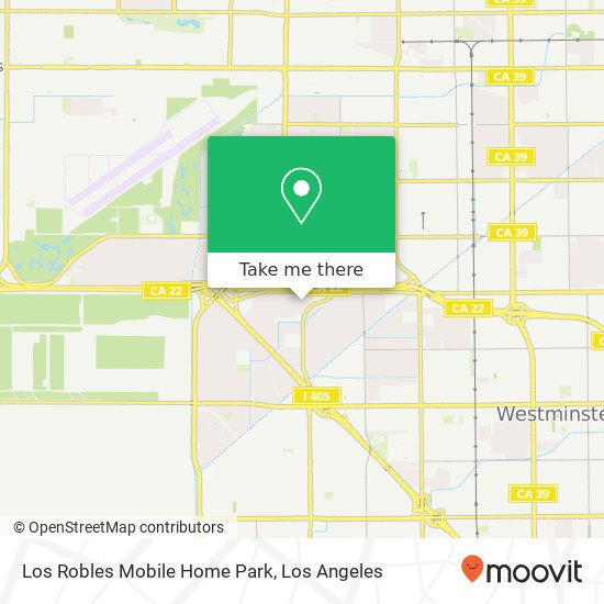 Los Robles Mobile Home Park map