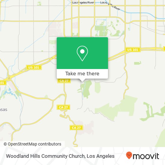 Woodland Hills Community Church map