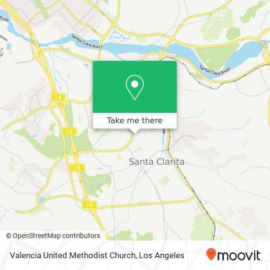Valencia United Methodist Church map