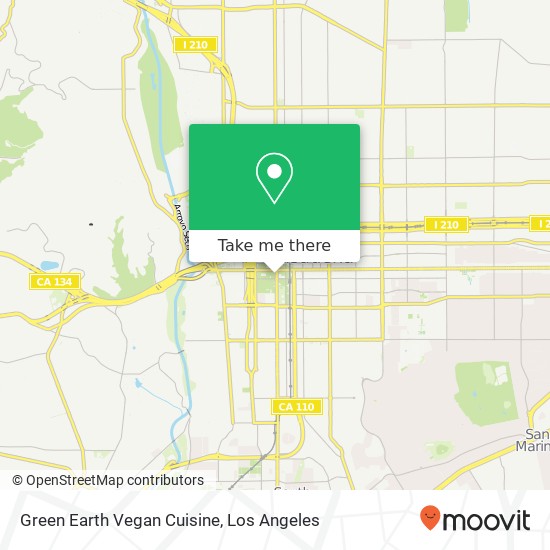 Green Earth Vegan Cuisine map