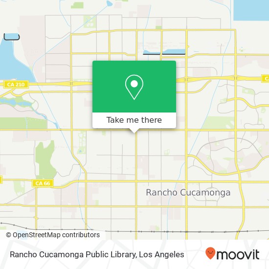 Rancho Cucamonga Public Library map