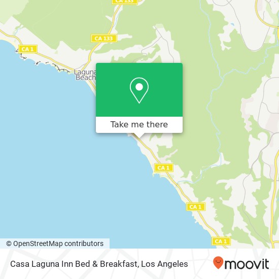 Casa Laguna Inn Bed & Breakfast map