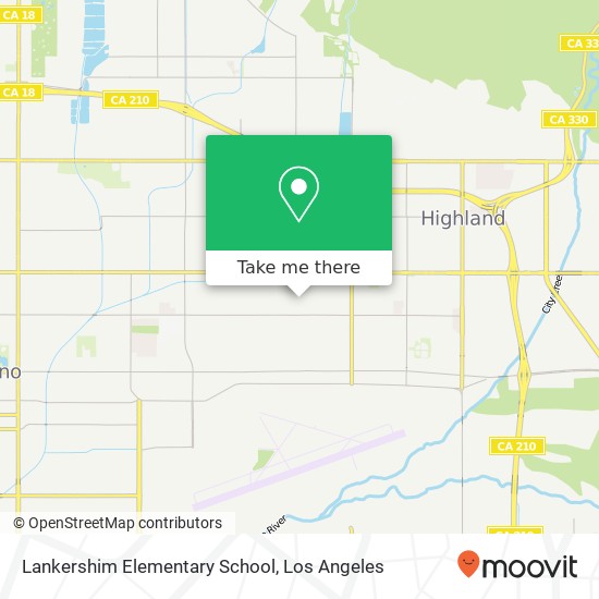 Lankershim Elementary School map