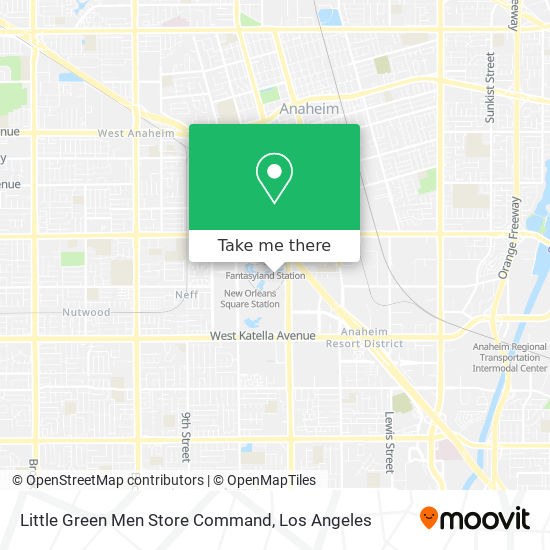 Little Green Men Store Command map