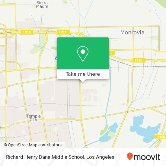 Richard Henry Dana Middle School map