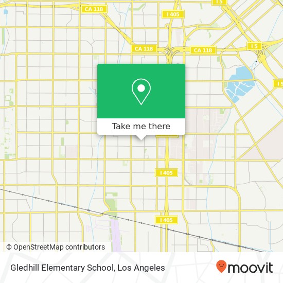 Gledhill Elementary School map