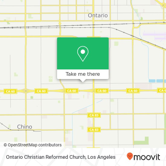 Mapa de Ontario Christian Reformed Church