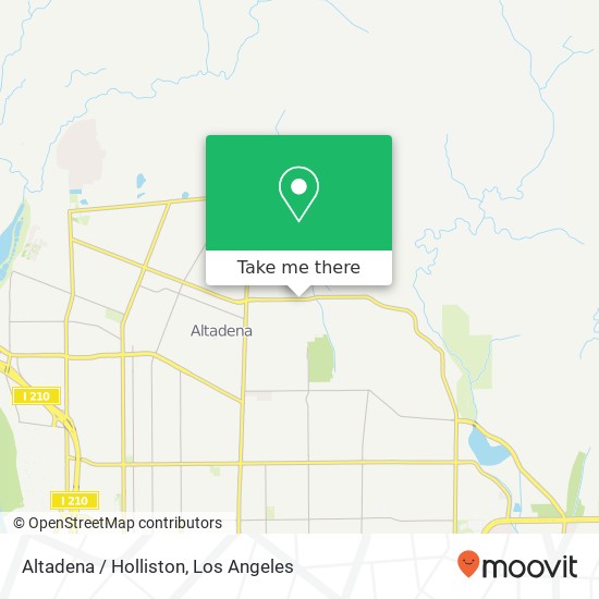 Altadena / Holliston map