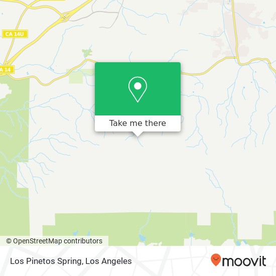 Mapa de Los Pinetos Spring