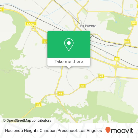 Hacienda Heights Christian Preschool map