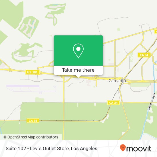 Suite 102 - Levi's Outlet Store map