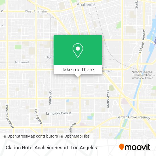 Clarion Hotel Anaheim Resort map