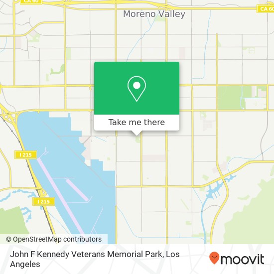 John F Kennedy Veterans Memorial Park map