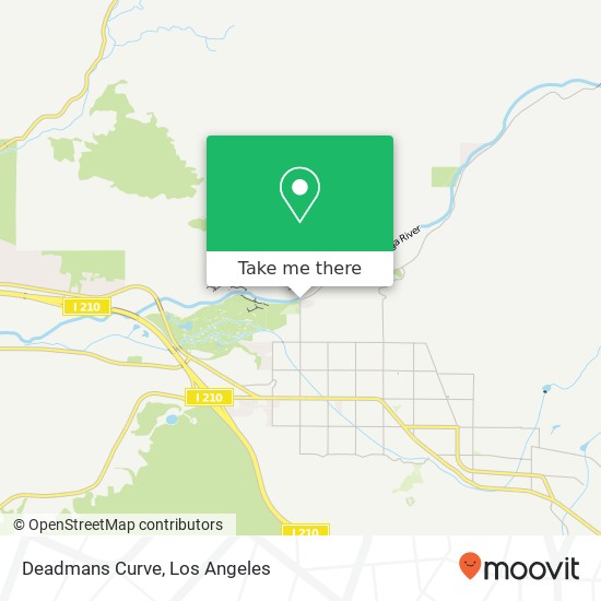 Deadmans Curve map