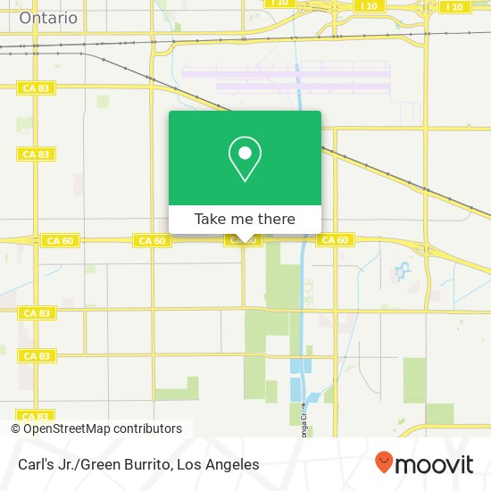 Carl's Jr./Green Burrito map