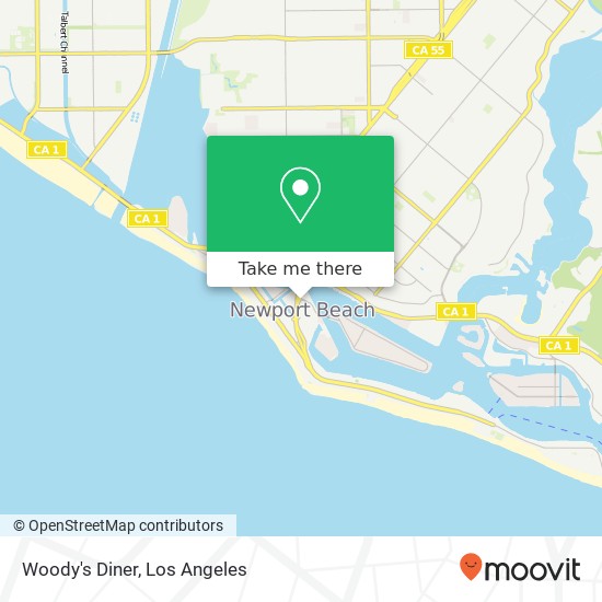 Mapa de Woody's Diner