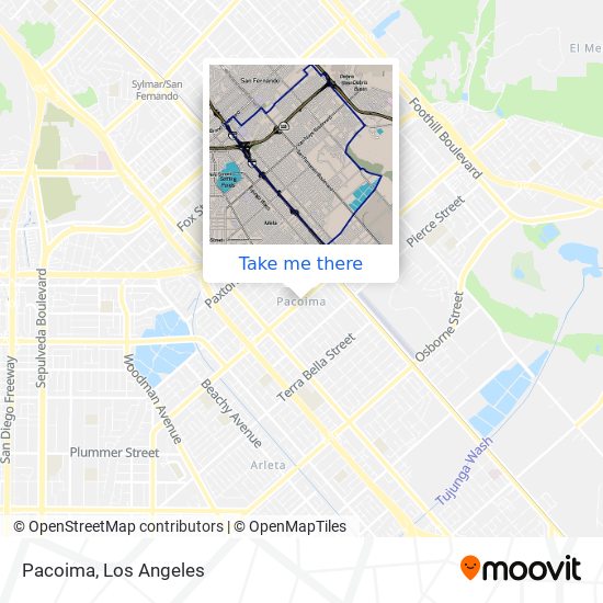 Pacoima map