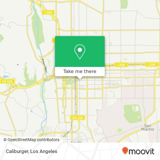 Caliburger map