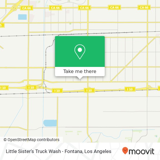 Little Sister's Truck Wash - Fontana map