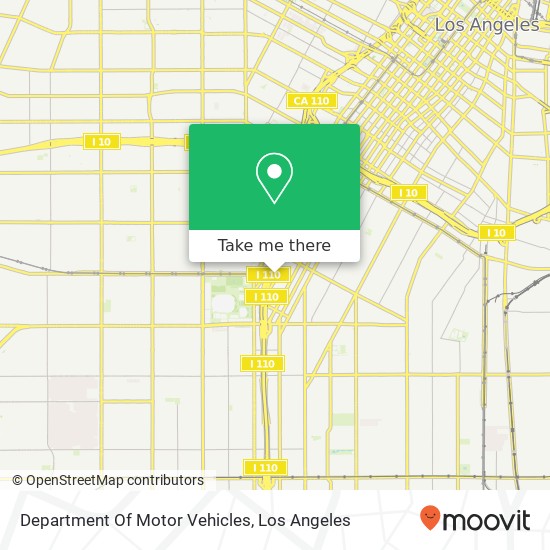 Mapa de Department Of Motor Vehicles