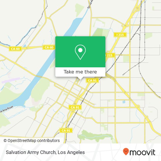 Salvation Army Church map