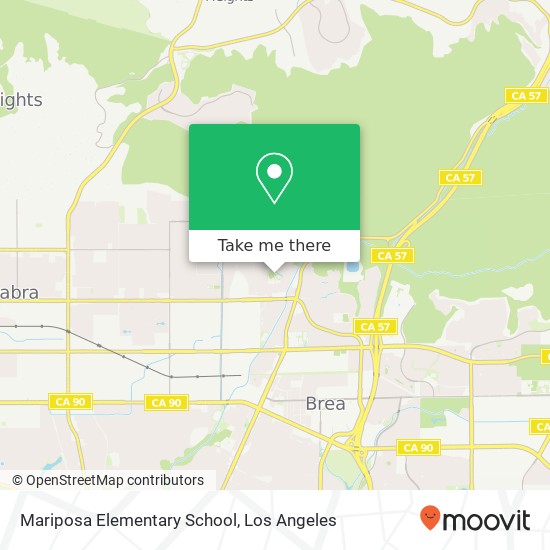 Mapa de Mariposa Elementary School