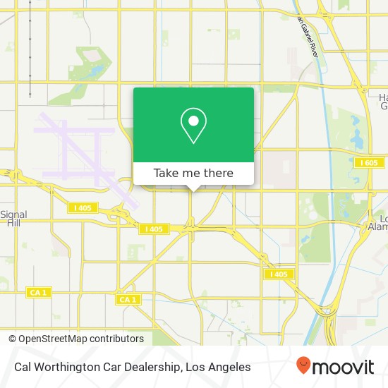 Cal Worthington Car Dealership map