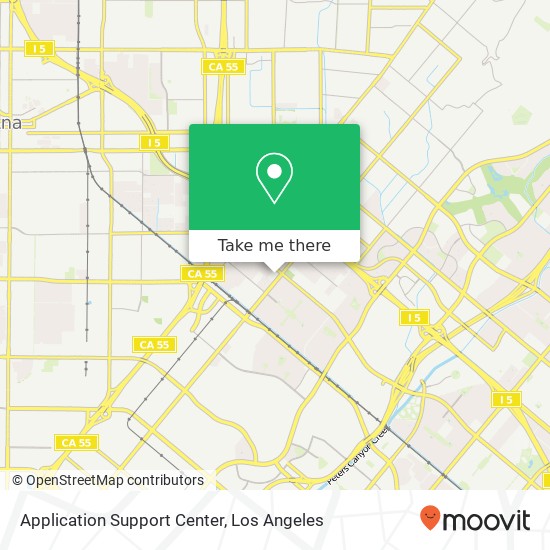 Application Support Center map