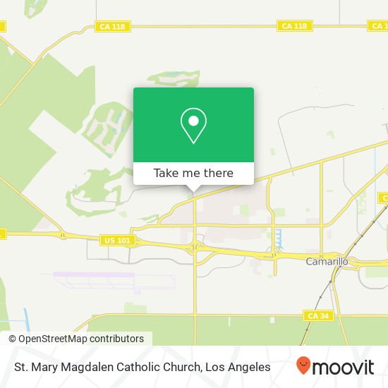 St. Mary Magdalen Catholic Church map