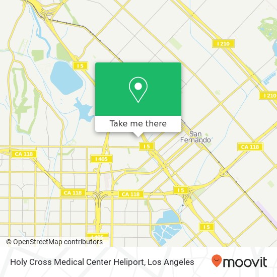 Holy Cross Medical Center Heliport map