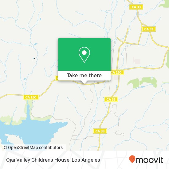 Ojai Valley Childrens House map