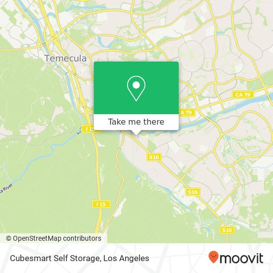 Mapa de Cubesmart Self Storage