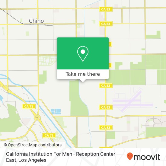 Mapa de California Institution For Men - Reception Center East