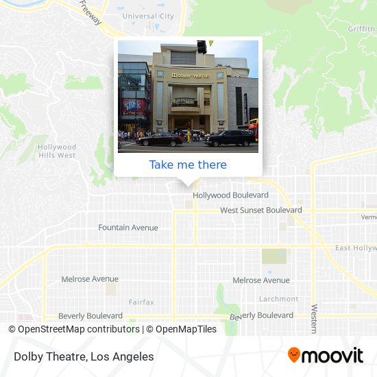 Dolby Theatre map