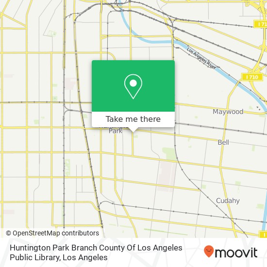 Huntington Park Branch County Of Los Angeles Public Library map