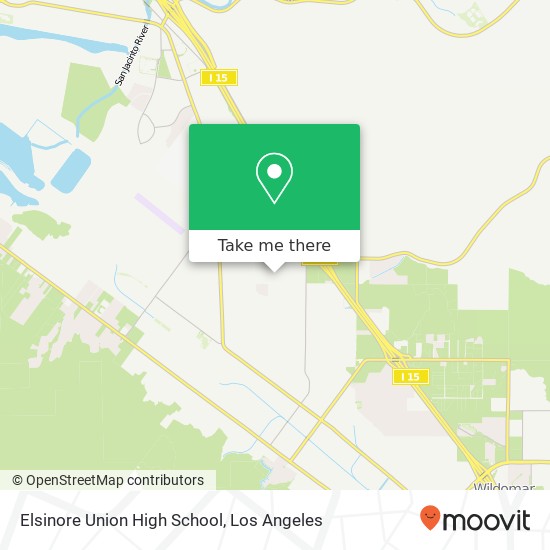 Elsinore Union High School map
