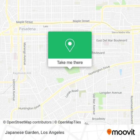 Japanese Garden map