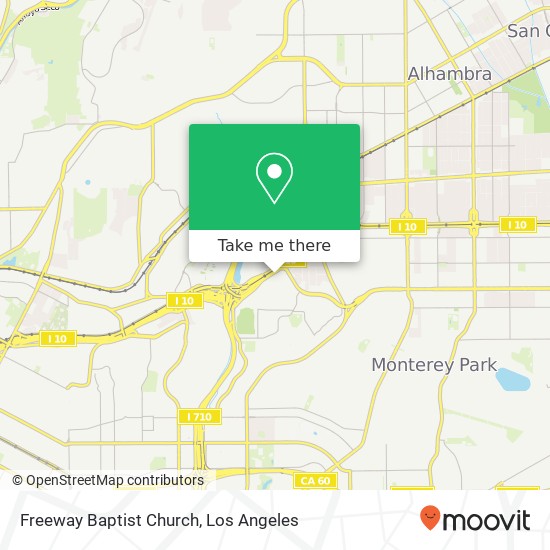 Freeway Baptist Church map