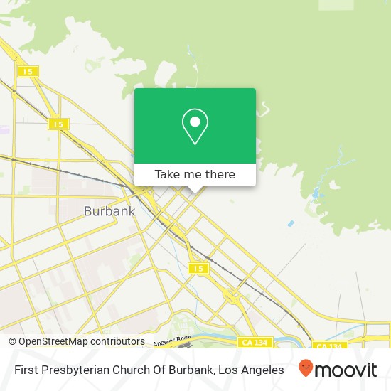 First Presbyterian Church Of Burbank map