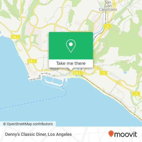 Mapa de Denny's Classic Diner