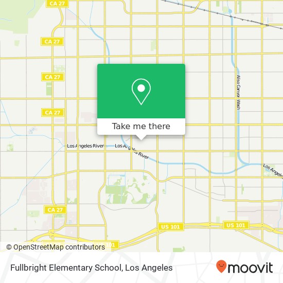 Fullbright Elementary School map