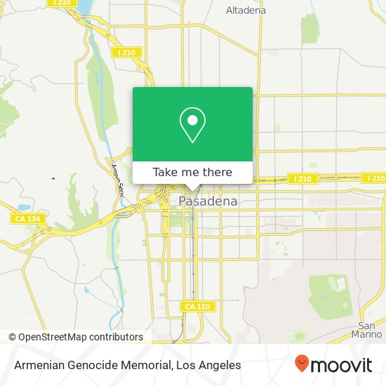 Armenian Genocide Memorial map